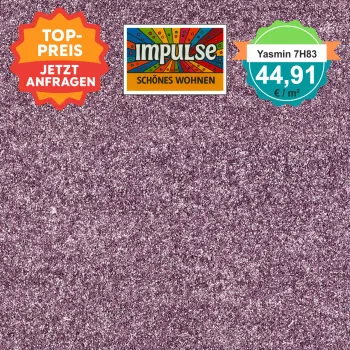 Vorwerk Yasmin 7H83 flieder Teppichboden – Draufsicht quadratisch